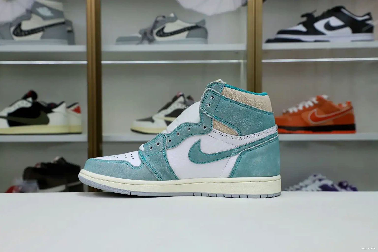 OG AIR 'TURBO GREEN' JORDAN RETRO 1 Kimikick HIGH 0807